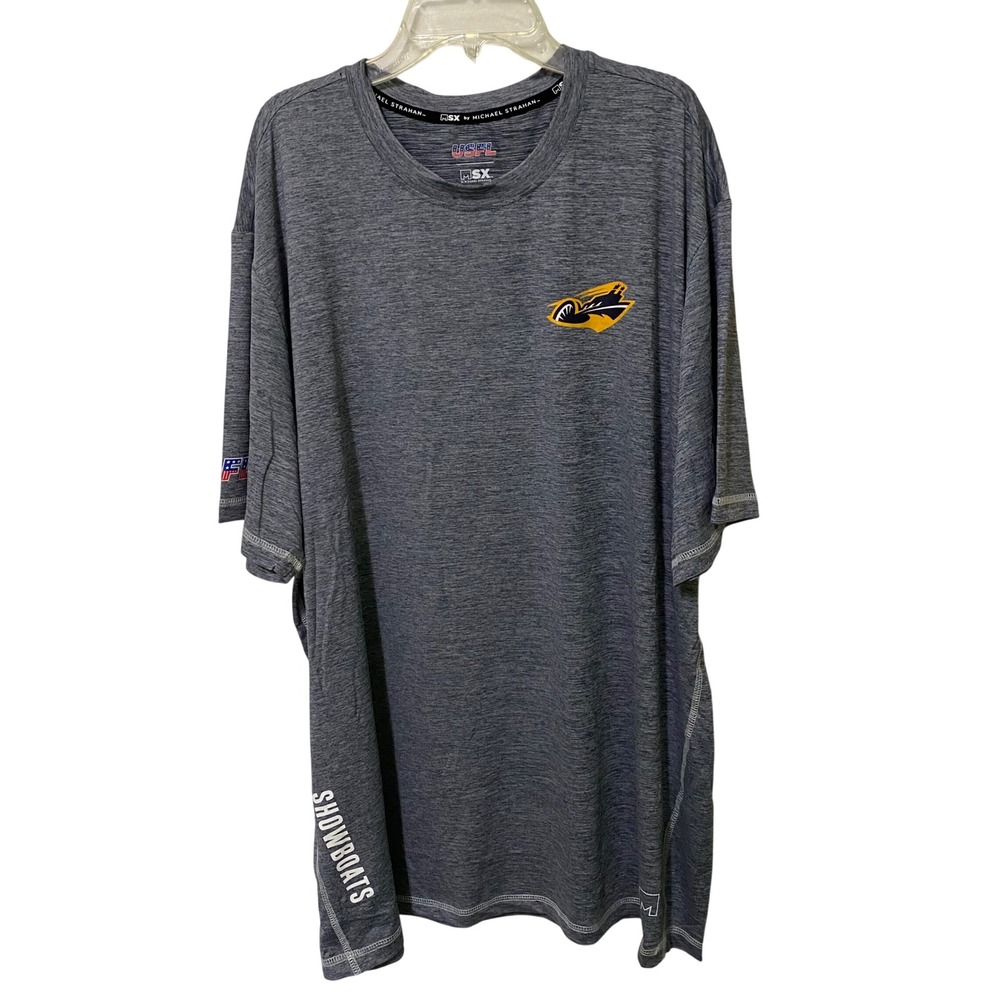 USFL Memphis Showboats Micro‎ Perforated T-Shirt Mens XXL Football Athleisure
